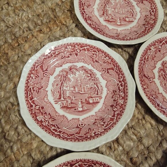 Vintage Mason's Patent IronStone England Vista Pink 7" Plate -Excellent cond. - Picture 8 of 16